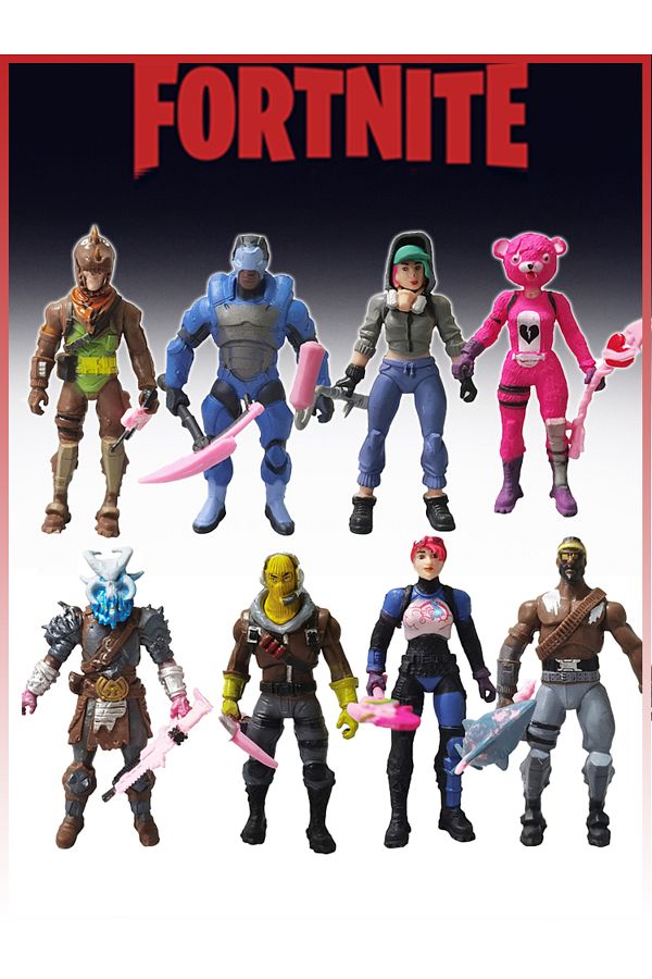 Choice 8Pcs Set Fortnite Toys 10cm Action Figure Model Game Fornite Toy Doll with Weapon Kids Boys Birth. Trendyol