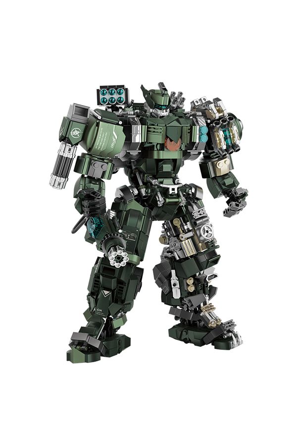 Choice-1403pcs Technic Large Mecha Warrior Building Blocks Set Battle Robots Action Figure Model Kits Adult 1