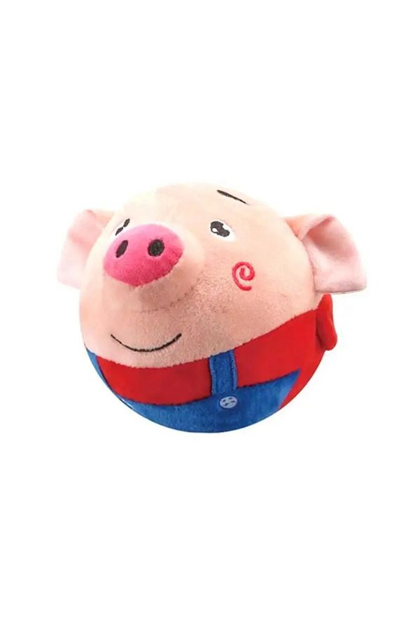 Choice-Jumping Pig Toy Seaweed Pig Jumping Ball Active Moving Pet Plush Toy Bouncing Learn To Talk Sing ... 1