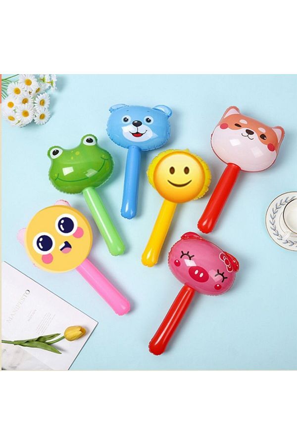 Choice 3pcs Inflatable Hammers Cartoon Inflatable Hammer Toys Small Hammer with Bell Hammer Baby Balloon. Trendyol