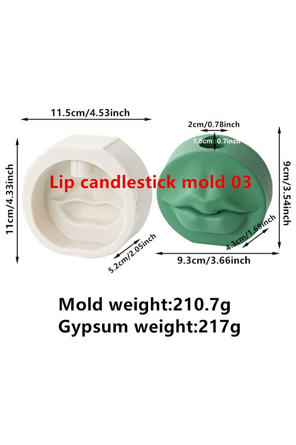 Choice-3D Cute Animal Zebra Candle Holder Silicone Mold DIY Hand Vase Lip Candle Holder Mold Plaster Dro... 1