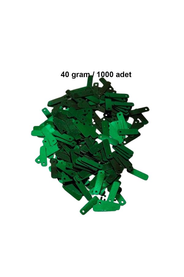 VB QUALITY-Dark Green 15 X 5 mm Lace Needlework Writing Anklet Evening Dress Laser Cut Flake 1000 Pieces / 40 Grams 1