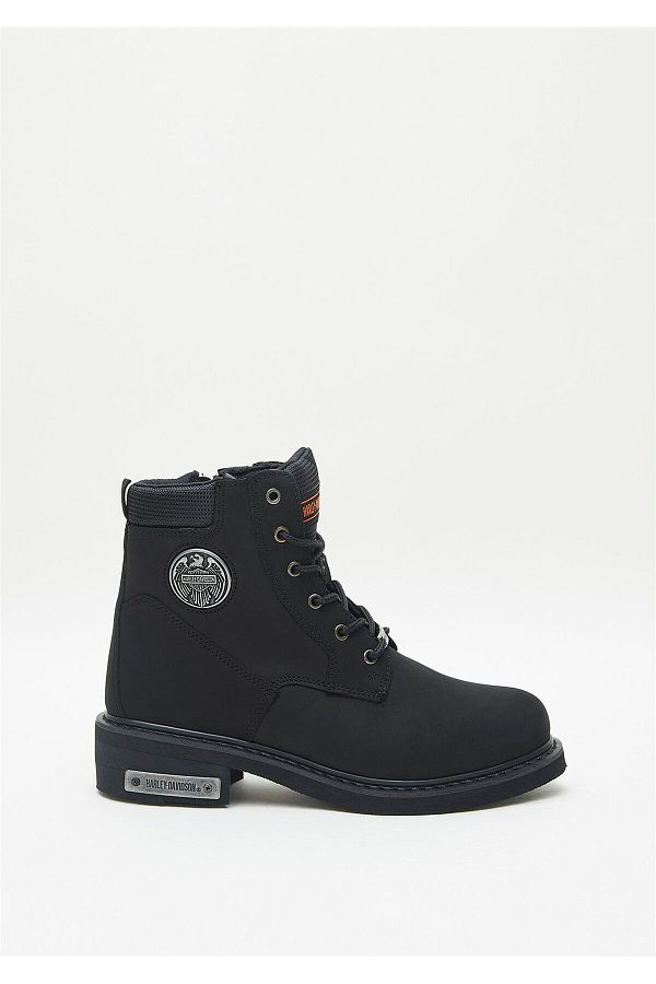 Harley Davidson-Jim Ανδρικές μαύρες μπότες Nubuck 1