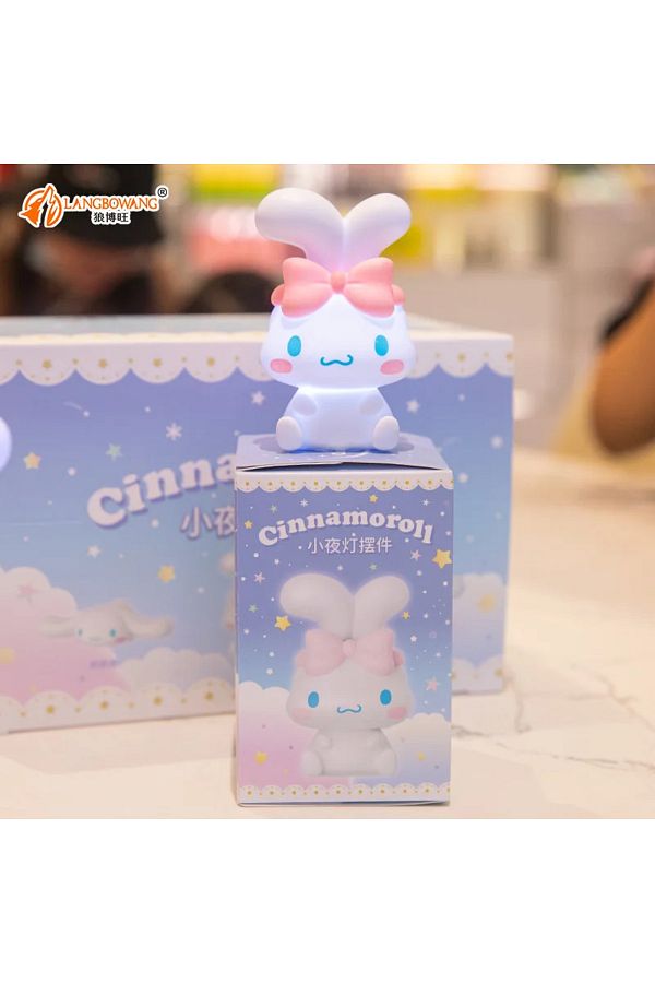 Choice-مصباح ليلي مضيء للأطفال من Sanrio Cinnamoroll مصباح بجانب السرير بتصميم رسوم متحركة من Cinnamoroll مقطوع... 1