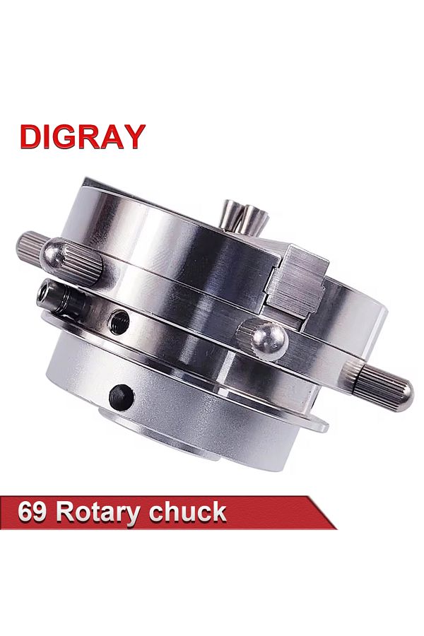 Choice-DIGRAY D69 Auto Lock Rotary Attachment CNC Router Laser Engraving Machine Rotary Axis Chuck for R... 1