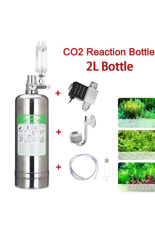 Choice-2L Aquarium CO2 Generator System Solenoid Valve CO2 Cylinder Generator System Reactor Kit Bubble ... 1