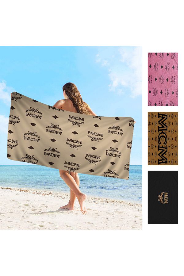 Choice Fashion M MCM Logo Towel Microfiber Beach Towel Absorbent Quick dry Soft Yoga Swimming Resort Mou. Trendyol