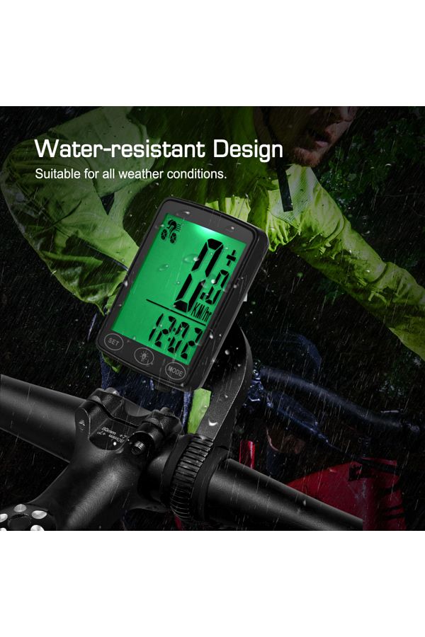 Choice Waterproof Bike Computer with LED Backlight Bicycle Speedometer Odometer Calorie Counter and Temp. Trendyol