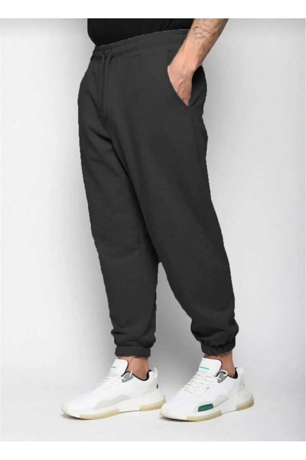 JustBS Men s Large Size Elastic Leg Long Sweatpants Trendyol
