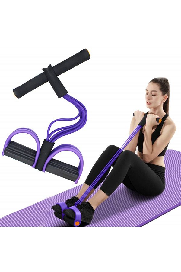 Choice Multifunction Tension Rope 6 Tube Elastic Yoga Pedal Puller Resistance Band Natural Latex Tensi. Trendyol