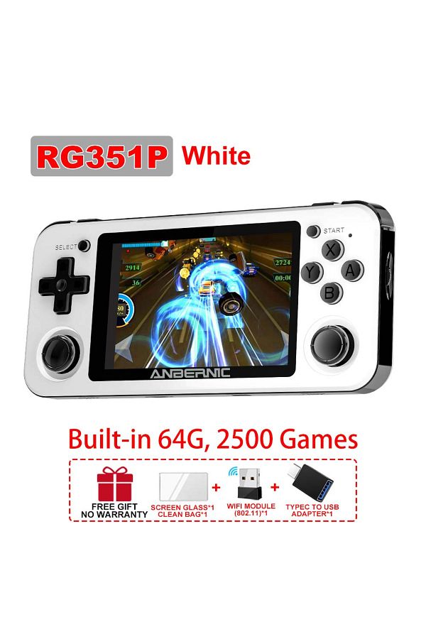 Choice-ANBERNIC RG351P Retro Video Game Console 3.5‘’ IPS Screen RK3326 3500 mAh Open Linux System Porta... 1