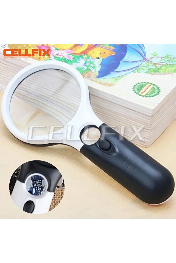 Choice-White Magnifying Glass Handheld 45X Magnifier Eye Friendly  Super Light and Easy to Handle For Re... 1