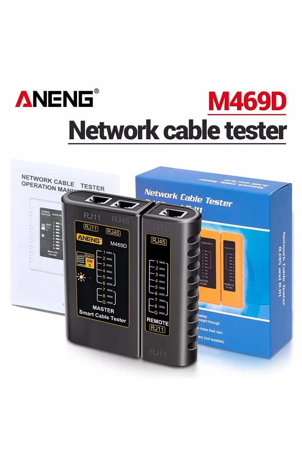 Choice-ANENG M469D RJ45 Cable lan tester Network Cable Tester RJ45 RJ11 RJ12 CAT5 UTP LAN Cable Tester N... 1