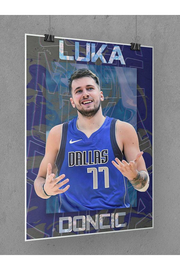 Saturn-Luka Doncic Poster 45X60Cm Nba Basketball Poster - Thick Poster Paper Digital Print 1