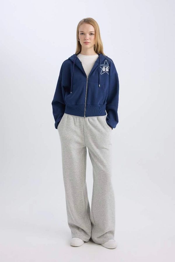 DeFacto-B3345 Pantaloni de trening Coool Wide Leg 1