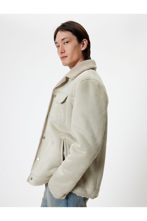 Suede look jacket store