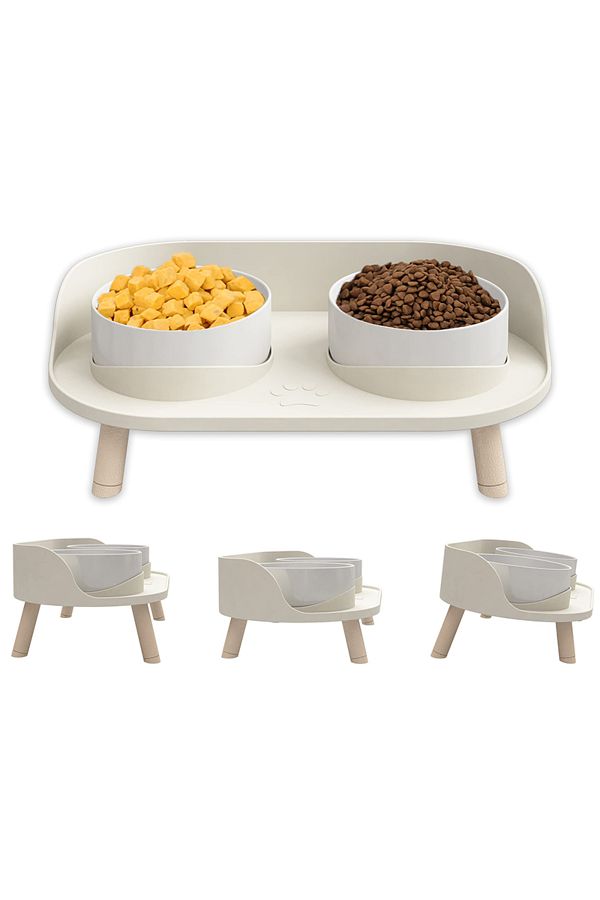 No spill cat food bowl online