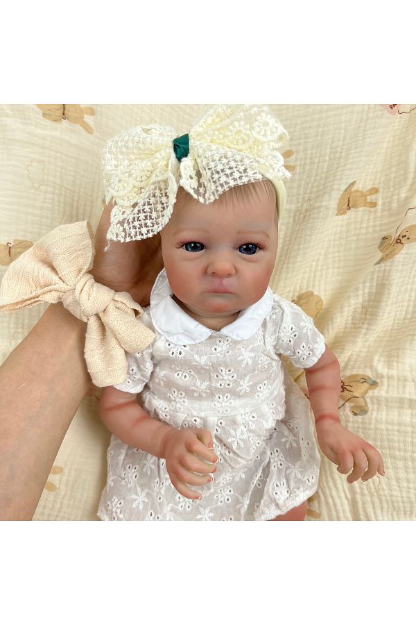 Choice Realistic 16inches 40cm Tink Reborn baby doll vinyl flexible limbs 3D painting visible veins birt. Trendyol