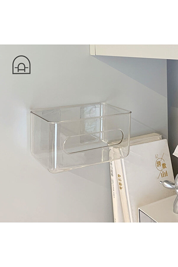 Choice Acrylic Wallmounted Tissue Box Transparent Paper Towel Storage