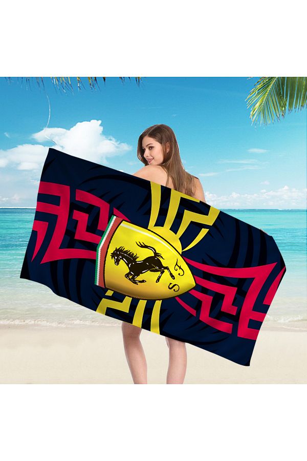 Choice Sports Car Ferrari Beach Towel For Kids Personalized Bath Towel Pool Towel Vacation Gift Picnic T. Trendyol