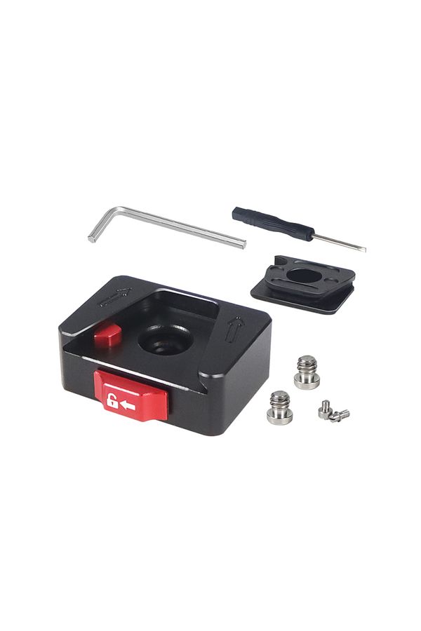 Choice-2in1 Set A Mini Monitor Mount Plate Quick Release Clamp 1/4 Screw For Slr Camera Tripod Slide Stabil 1