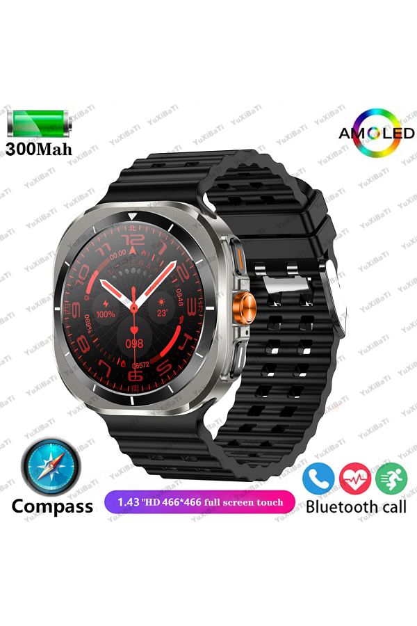 PENGAGAR For Samsung Galaxy Watch 7 Ultra GPS Compass NFC Smart Watch Outdoor Sports Man AMOLED BT Call IP. Trendyol