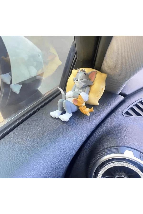 Choice-Cartoon Decoration Tom Cat Jerry Mouse Cat Ornament Cute Desk Decorations Adorable Figurines Toy ... 1