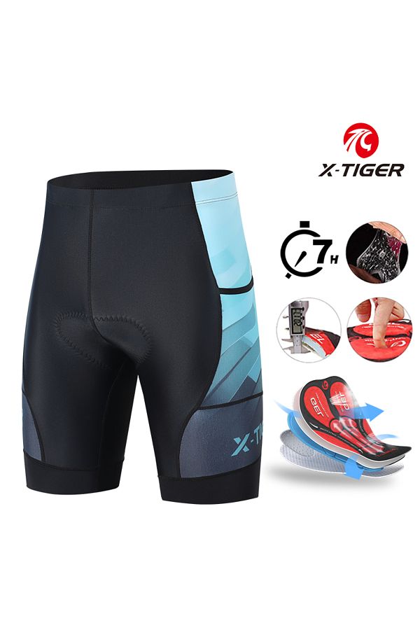 X TIGER Men s cycling shorts with back pocket Bike Shorts Breathable Quick Dry Elastic Cycling Trendyol