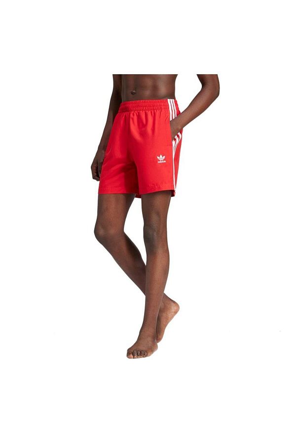 Red adidas swim shorts on sale