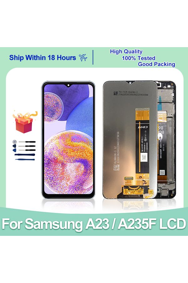 MSMADE-IPS LCDFor Samsung galaxy A23 LCD SM-A235F/DSN Display SM-A235F SM-A235F/DS Touch Screen Digitize... 1
