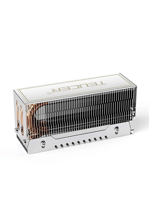 TEUCER-M2-10 Dual Heat Pipe Heatsink M.2 2280 NVMe SSD Cooler with Thermal Pad Computer Accessories 1