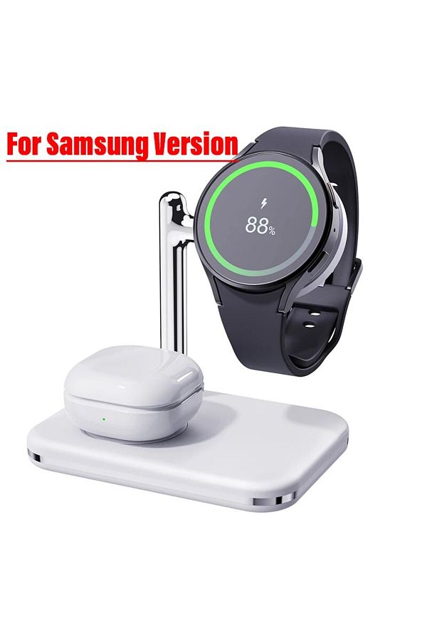 Choice 2 in 1 Wireless Charger Stand For Samsung Apple Watch 8 7 6 5 4 Airpods Galaxy Watch 5 Buds Folda. Trendyol