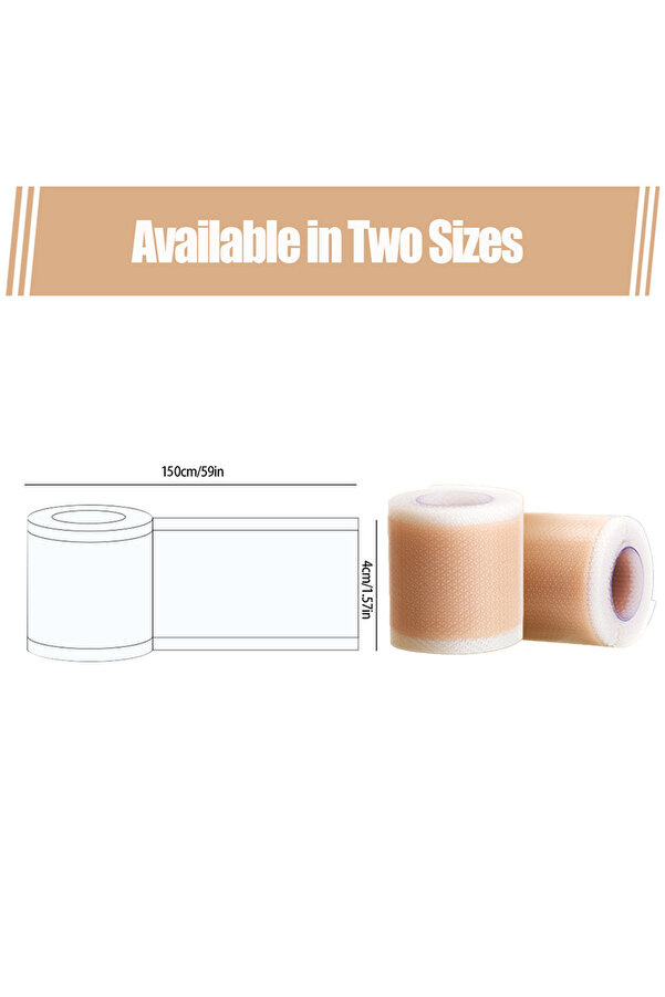 Choice-1 Roll Silicone Scar Sheets - Effective for Keloids, C-Section, Surgery, Burns, Acne, Reusable Tape 1