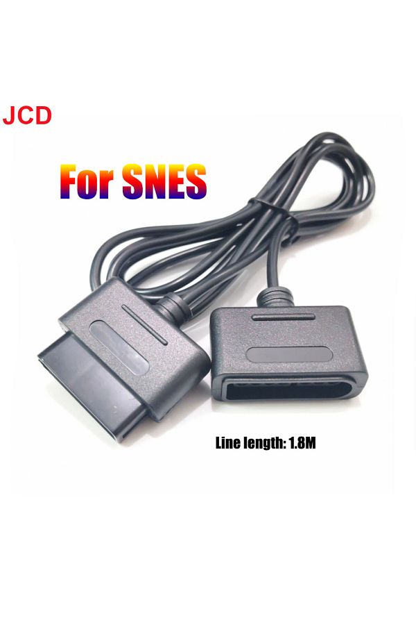 JCD-For SNES JCD 1pcs 1.8m Game Controller Extension Cable Data Cord For SNES Controller Extension Cable 1