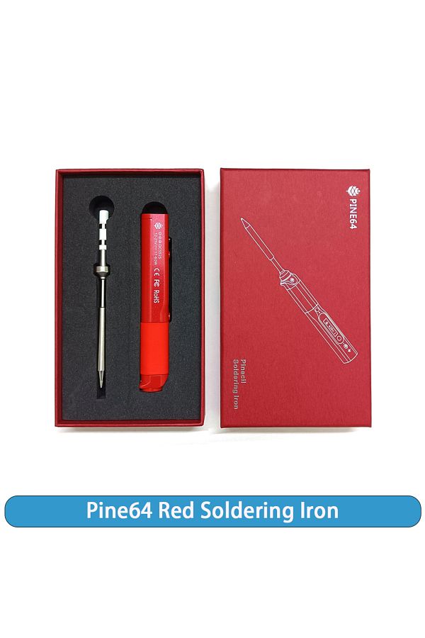 FMchip-Pine64 Smart Soldering Iron Red Pinecil BB2 V1 CN 65W Portable Adjustable Temperature Digital Rep... 1