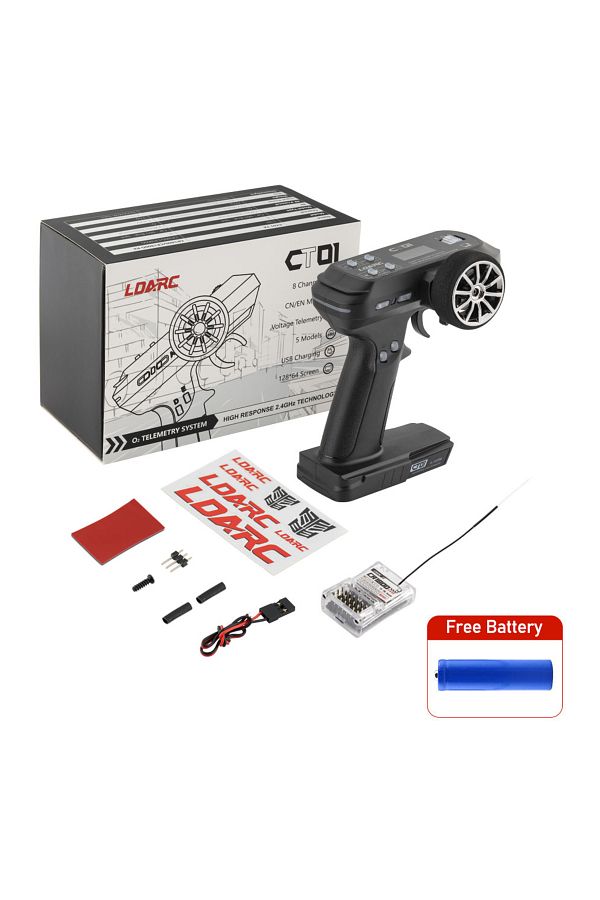 Choice-LDARC CT01 2.4GHz 8-Channel Professional Remote Controllor English and Chinese LCD Display for RC... 1