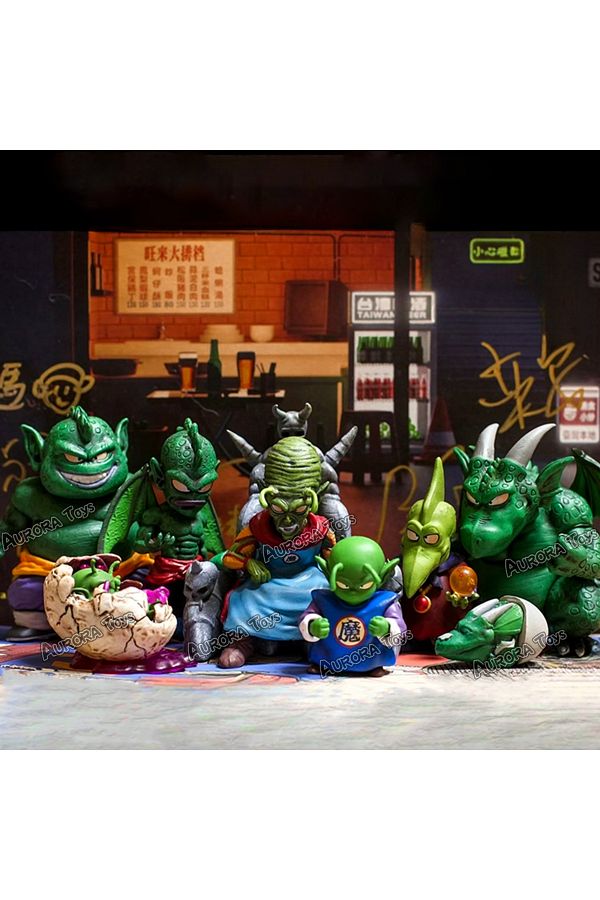 Choice 9pcs set Anime Dragon Ball Z Figure Piccolo Family Action Figure PVC Collection Model Toys Gifts Trendyol