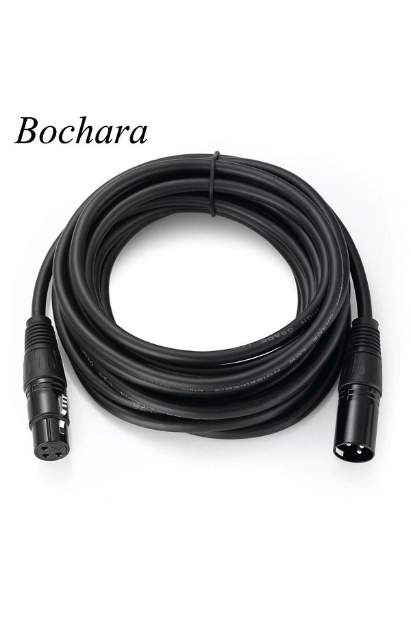 Choice-كابل Bochara XLR بطول 5 أمتار، كابل صوت OFC M/F محمي لميكسر الميكروفون، 1 متر، 1.8 متر، 3 متر، 4.5 متر 1