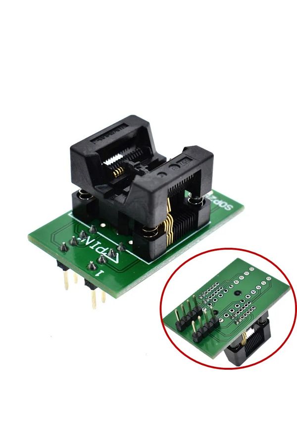 Choice-TSSOP8 to DIP28 Adapter TL866A TL866CS programmer adapter SSOP8 to DIP28 IC Test Socket adapter 0... 1