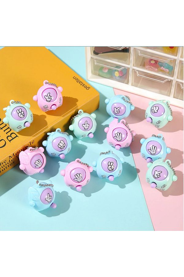 hairun 1 10Pcs Fun Rock Paper Scissors Key Chain for Kids Pendant mini Toys Children s game interactive. Trendyol