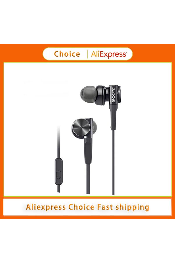 Sony Original SONY MDR XB75AP In Ear Extra Deep Bass Headphones 3.5mm Wired Stereo Earphones Sport Ear. Trendyol