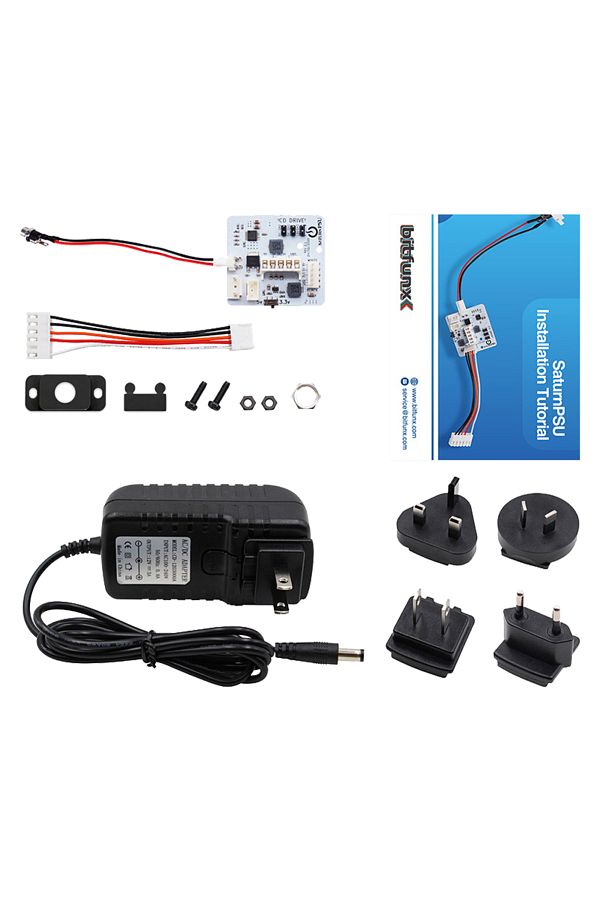 ALLOYSEED-Rev2.1 Saturn PSU 12V Power Supply Board + Power Plug Adapter For SEGA SaturnPSU Game Console Rep... 1