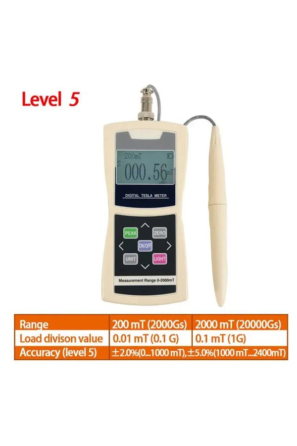 Choice-Digital Tesla Meter Gaussmeter 200mT/2000mT Standard Radial Hall Probe High Accuracy Sensitive Su... 1