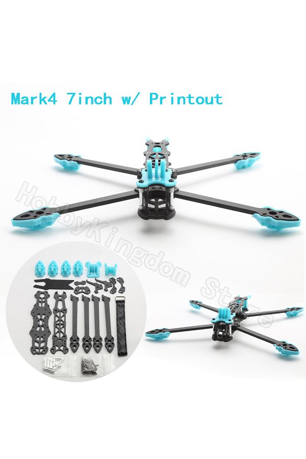 YSIDO-Mark4 7 inch FPV Drone Frame 295mm Carbon Fiber RC Frame Kit with 5mm Arm Print Parts for DIY FPV 1