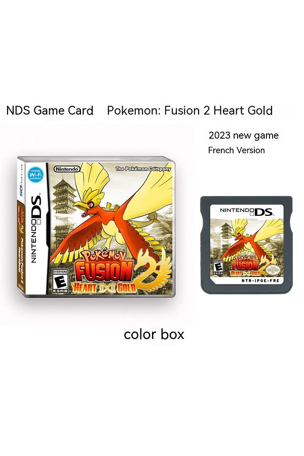 Choice-Pokemon Fusion 2- Heart Gold/soul Silver Nds Game Card Pocket Monster Box French Enthusiast Toy G... 1