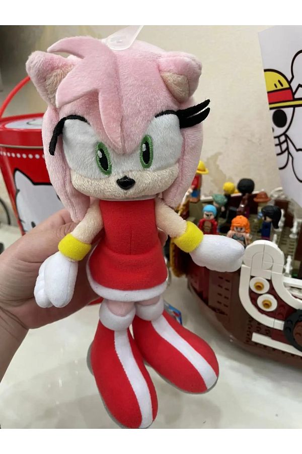 Choice-20CM New Japanese Pink Plush Toy Amy rose  Yellow Double Tails Cute Cartoon Doll Girls Birthday C... 1