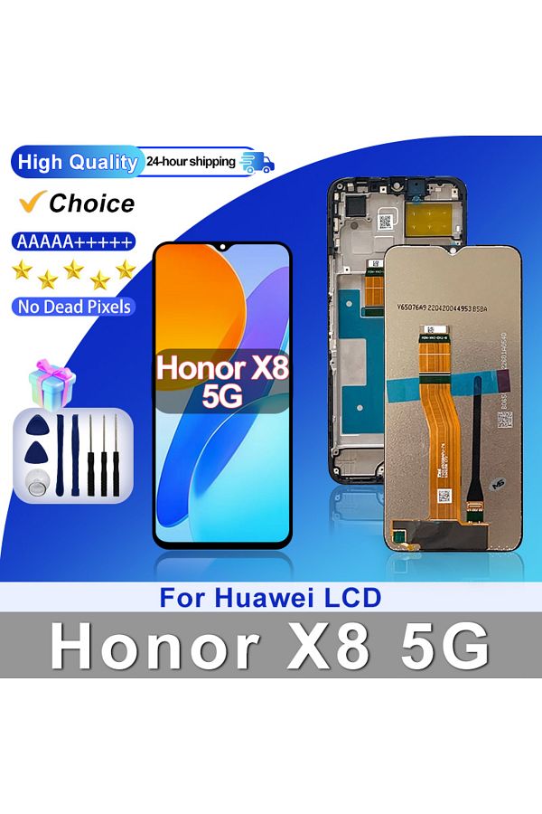 Choice-X8 5g Black Frame 6.5" For Huawei Honor X8 5g Lcd Display Vne-n41 Touch Screen Digitizer For Honor 1