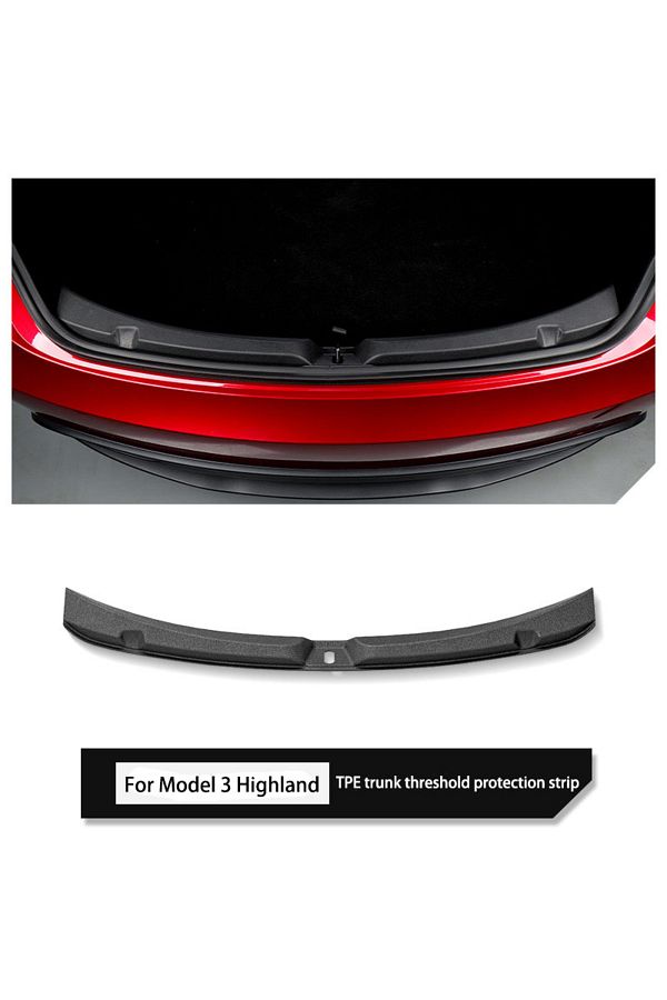 Choice-Tpe For Tesla New Model 3 Highland 2024 Modely Juniper 2025 Trunk Threshold Strip Tpe Or Metal Back 1