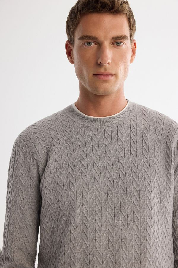 Soft gray sweater on sale