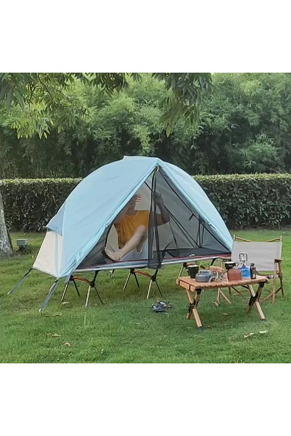 Choice Camping Folding Tent Single Person Outdoor Off The Ground Tent Waterproof UV Resistant Used with Trendyol
